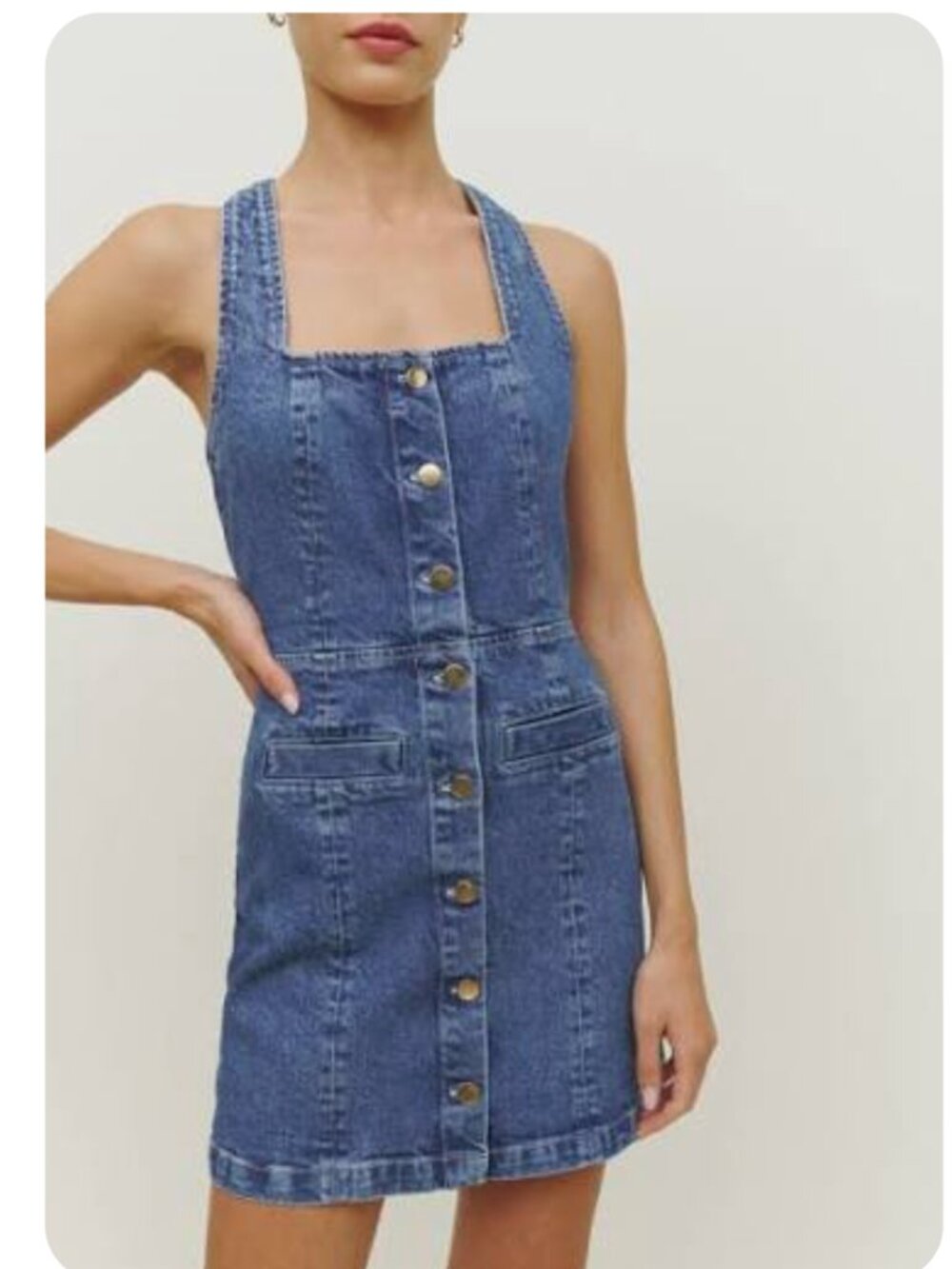 Reformation Denim Mini Dress